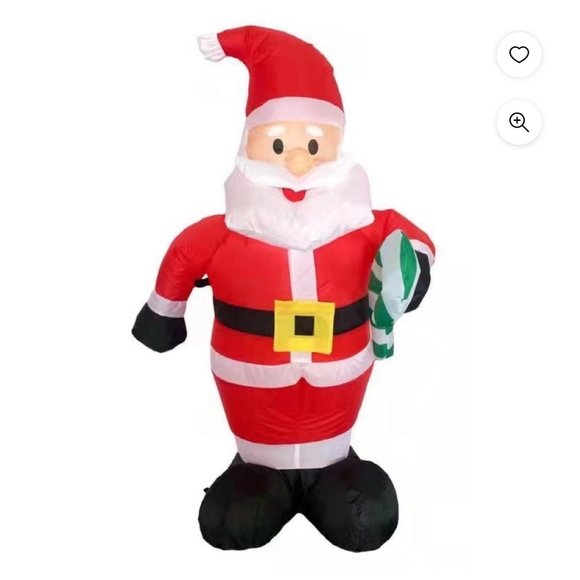 Other - NEW 4FT Christmas Inflatable Santa Claus with Candy Cane, LED Lights